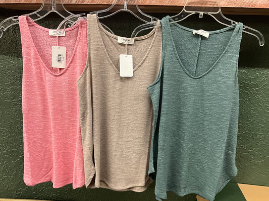 VANILLA MONKEY- LADIES KNIT CAMI TOP-2358