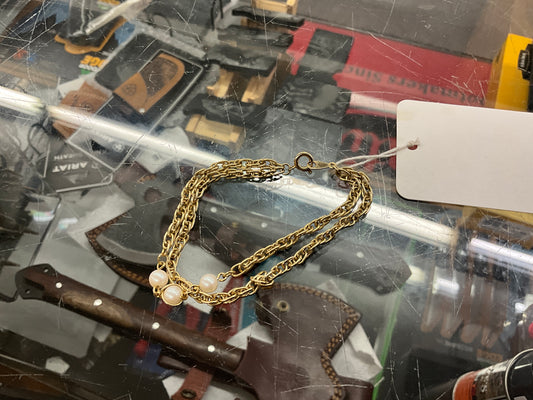 FAIRE- CHAIN/PEARL BRACELET- 22314