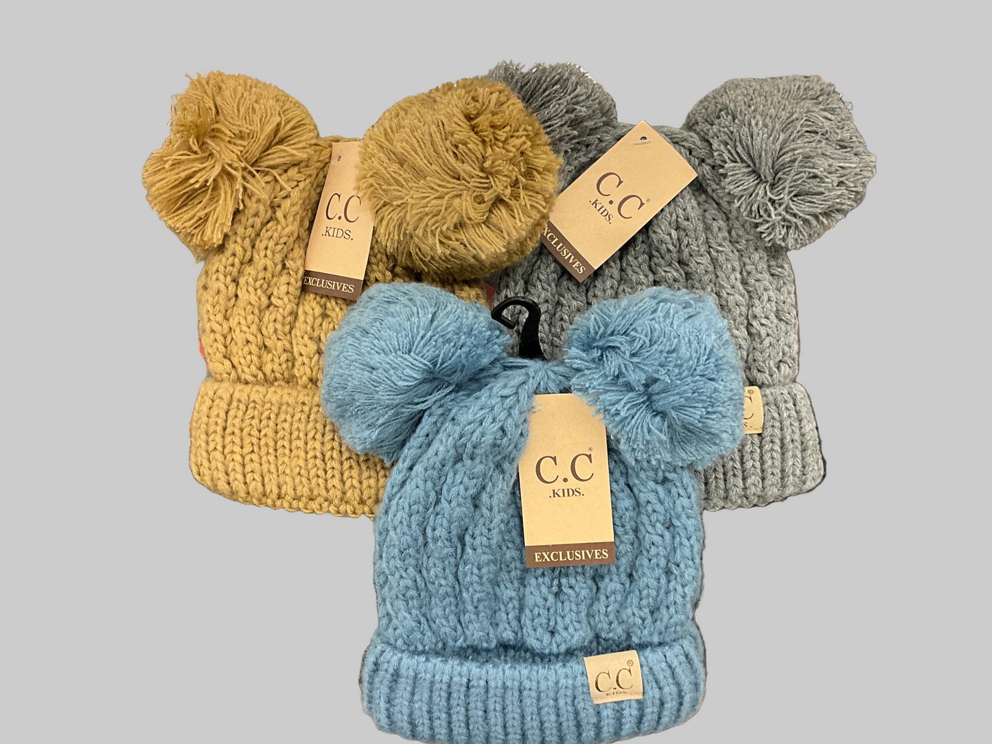CC DOUBLE POM POM KIDS BEANIE