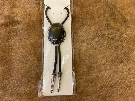 FAIRE- BOLO TIE- COWBOY INITIAL FILIGREE-389