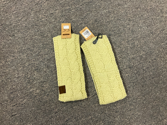 CC BEANIE-SOLID CABLE KNIT HEAD WRAP-HW-20