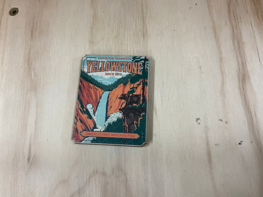 G54-MAGNET, WOOD MAGNET,”YELLOWSTONE”-08072