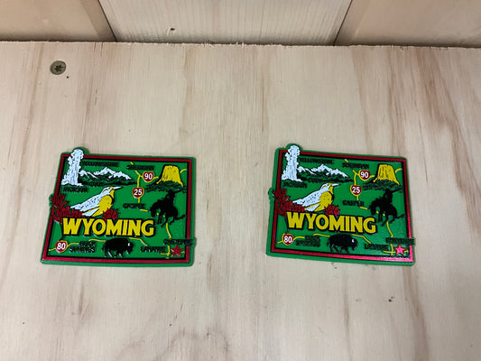 7 STAR- MAGNET, “WYOMING MAP” -CSM-150