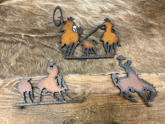 WESTERN COWBOY METAL MAGNETS- ASRT-45659