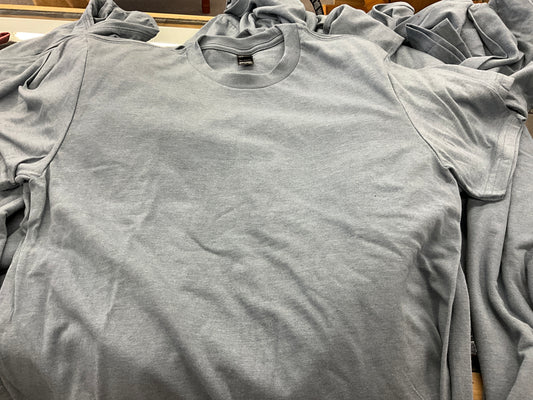 DISTRICT-PERFECT BLEND CVC SS TEE- DM108-FLINT BLUE HTR