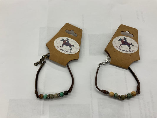 HOLLY- LEATHER BRACELETS, BEADS- 5328437