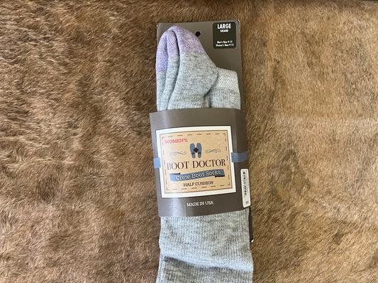 BOOT DOCTOR-WOMENS CREW SOCK-0418906-L