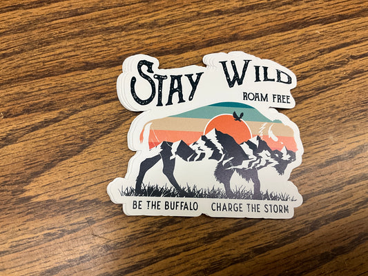 EXPRESSION DESIGN- STICKER, STAY WILD- 7291
