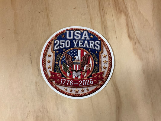 FAIRE- AMERICA 250 BIRTHDAY PATRIOTIC STICKER- SOU250AMSTICK