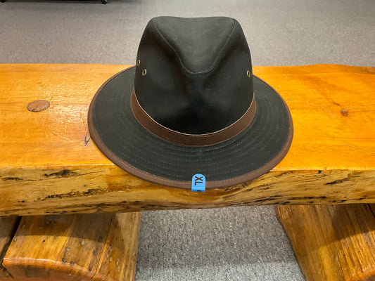 OUTBACK TRADING-OILSKIN PACKABLE HAT, MADISON RIVER-1462