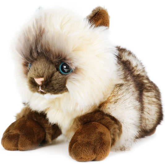 Faire Snowy The Ragdoll Cat | 12 Inch Stuffed Animal Plush | By TigerHart Toys