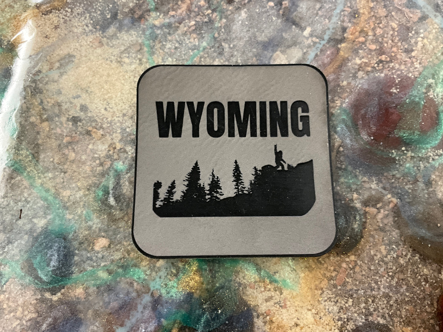SWIFTWEAR WYOMING MOUNTAIN LEATHER PATCH