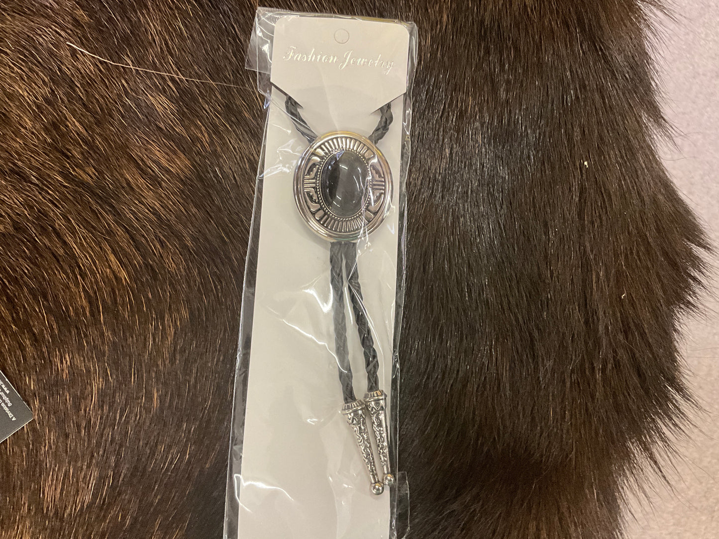 FAIRE- BOLO TIE- COWBOY INITIAL FILIGREE-389