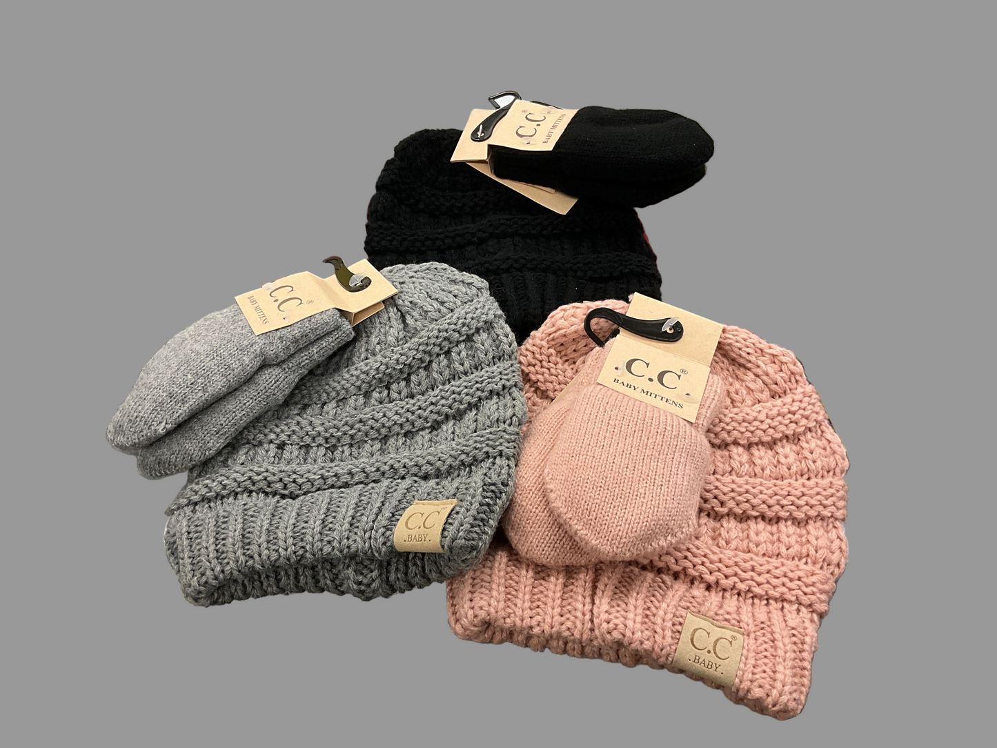 CC BEANIE WITH MITTEN SET BABY
