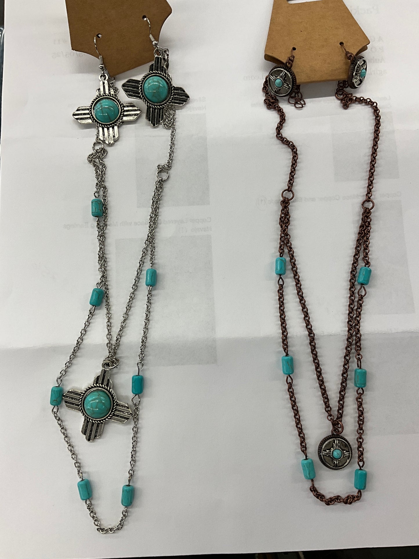 HOLLY- NECKLACE- LAYERED NAVAJO-628256