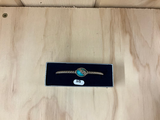 MONTANA SILVER-BRACELET, WORLDS FEATHER TURQ-BC5375
