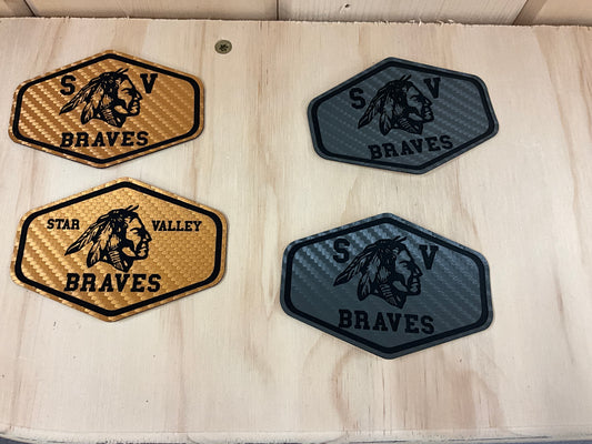 NICKLO-LEATHER PATCH, 78272837/SV BRAVES
