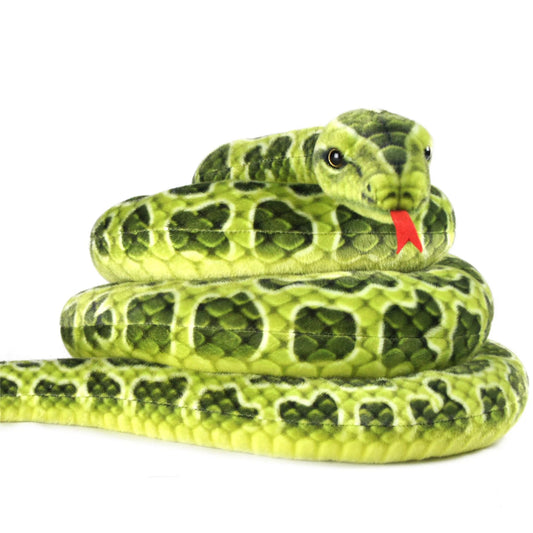 FAIRE Gustavo The Green Anaconda | 100 Inch Stuffed Animal Plush | By TigerHart Toys
