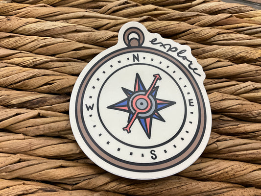 EXPLORE COMPASS STICKER - WO416919