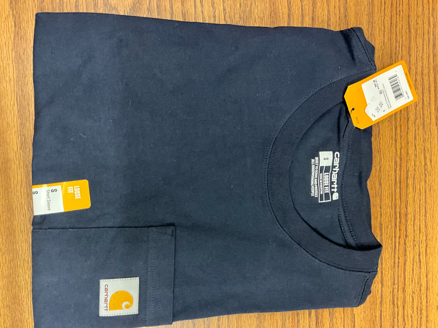 CARHARTT- SS POCKET TEE- K87-NVY