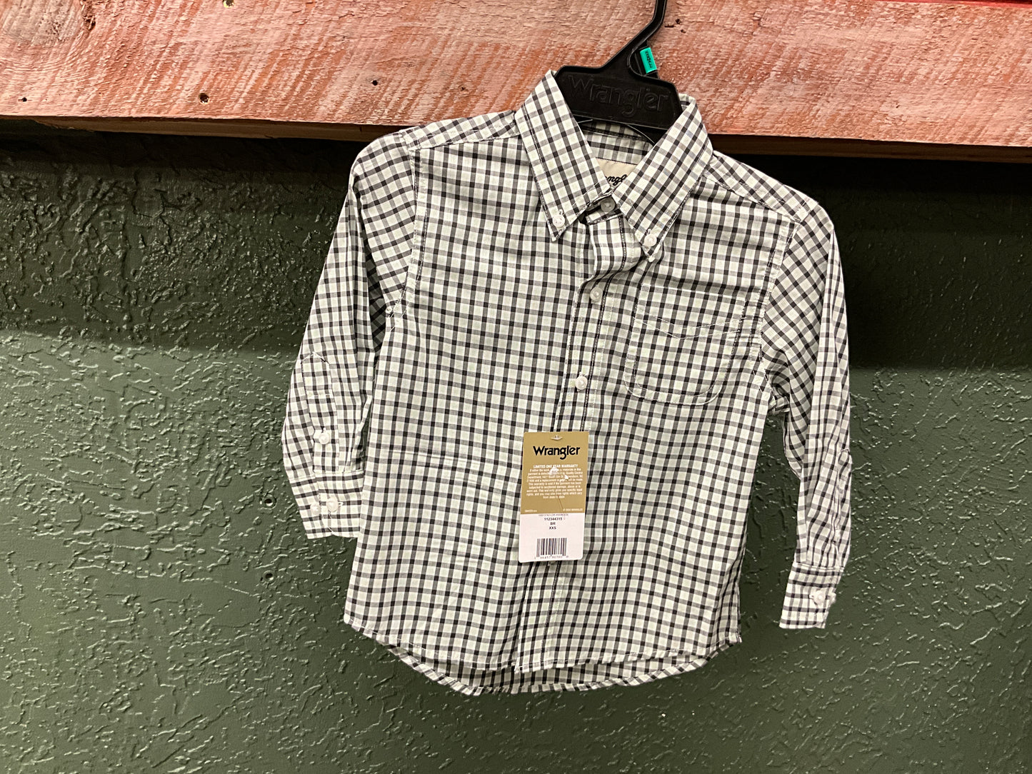 WRANGLER- BOYS LSB WESTERN SHIRT-112344315