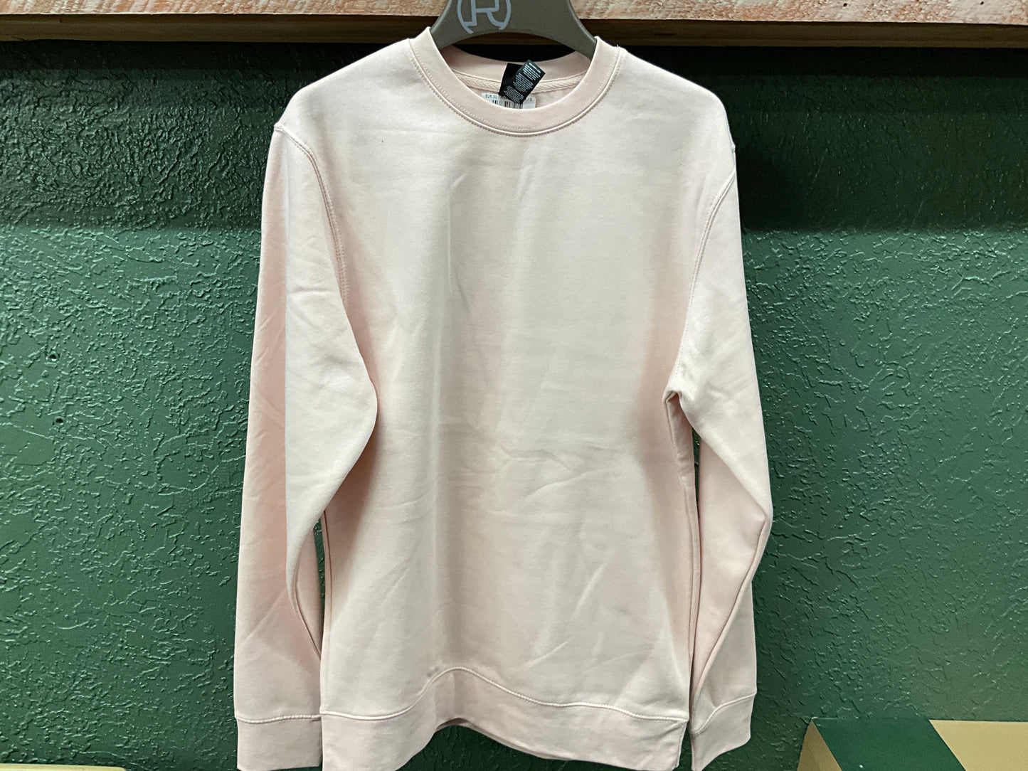 SWIFTWEAR- LS CREWNECK FLEECE-DT6104, ROSEWATER PINK