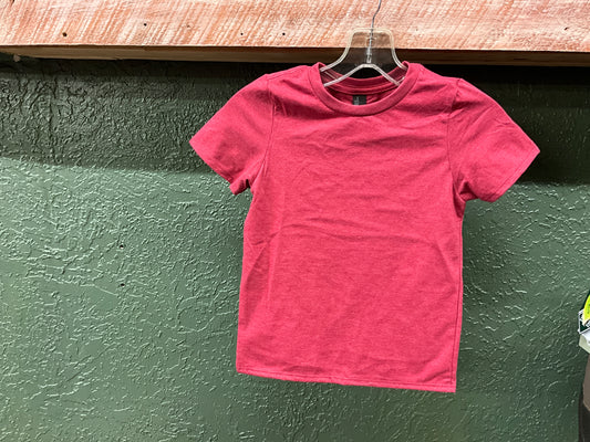 DISTRICT-YOUTH PERFECT BLEND CVC SS TEE- DT108Y- HTR RED