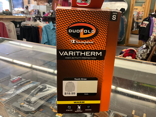 DUO FOLD- KIDS THERMAL LS CREW NECK TOP- WARM, KMC5