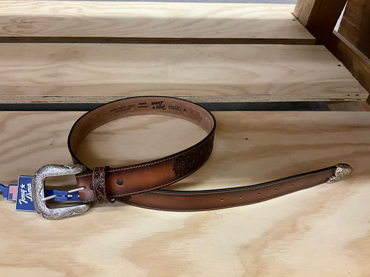 TONY LAMA BELT-LADIES “OXEYE DAISY” - C51225