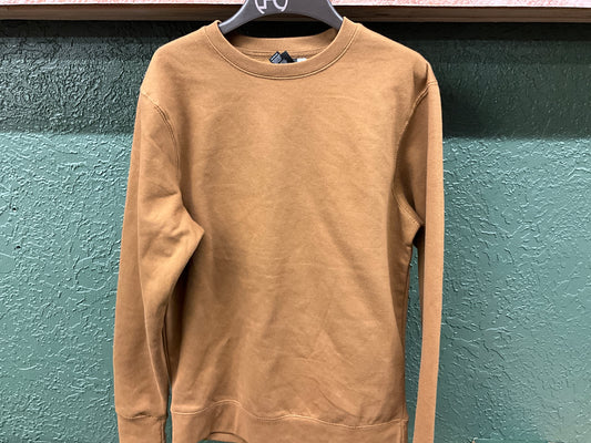 DISTRICT-FLEECE LS CREW- DT6104, DUCK BROWN