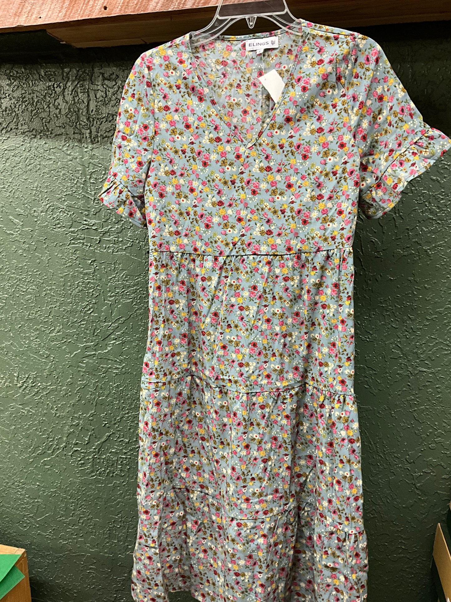 ELINGS- LADIES V-NECK DRESS- 699924
