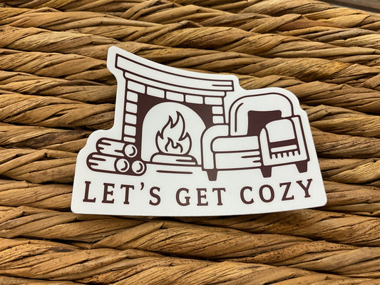 LETS GET COZY STICKER - WO416858
