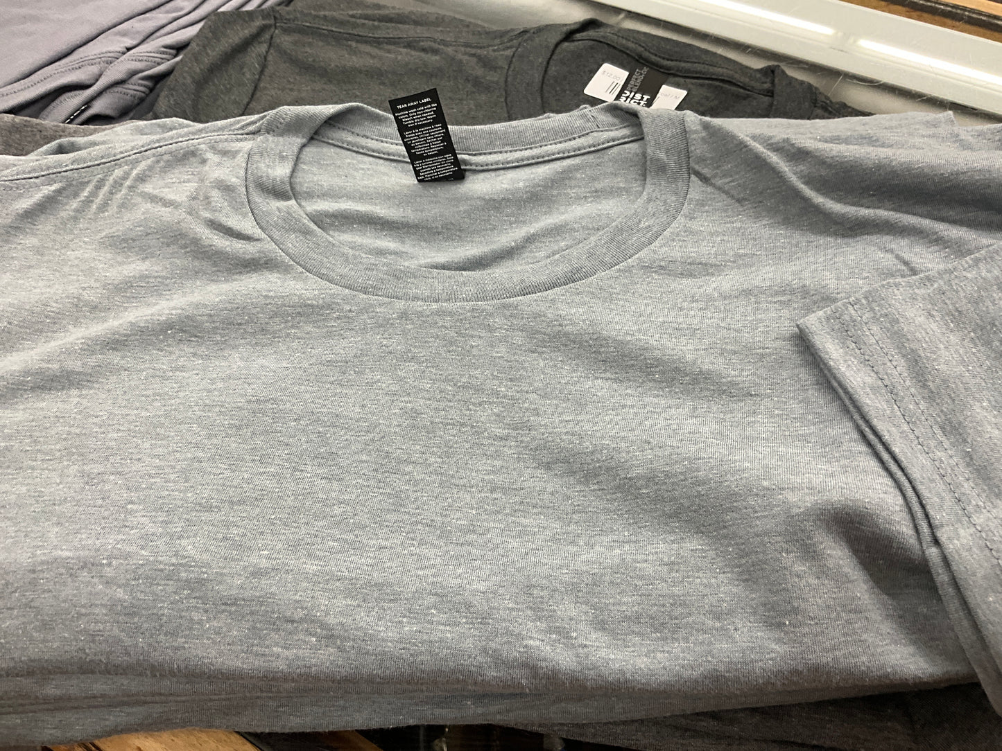 SWIFTWEAR-PERFECT TRI SS TEE - DM130 HTR  GREY