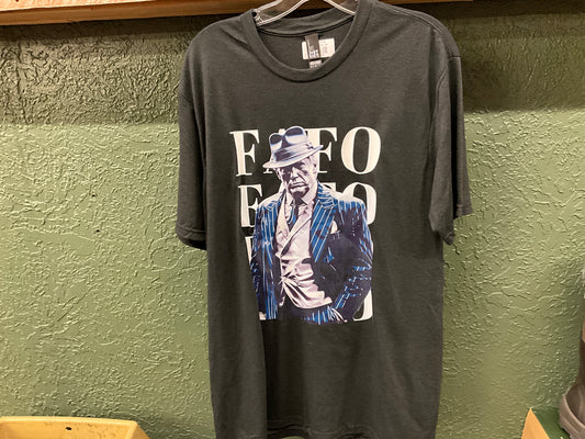 SWIFTWEAR- SS PERFECT TRI DTG TEE- DM130DTG- BLACK FROST- TRUMP/FAFO