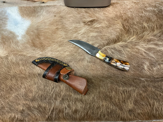 TITAN INT- TRAILING POINT HUNTING KNIFE-TK-495
