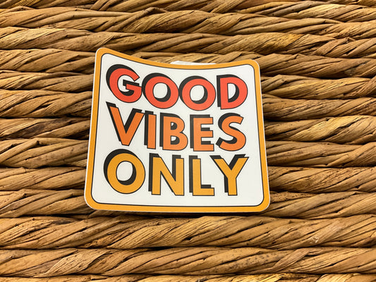 GOOD VIBES ONLY STICKER - WO416878