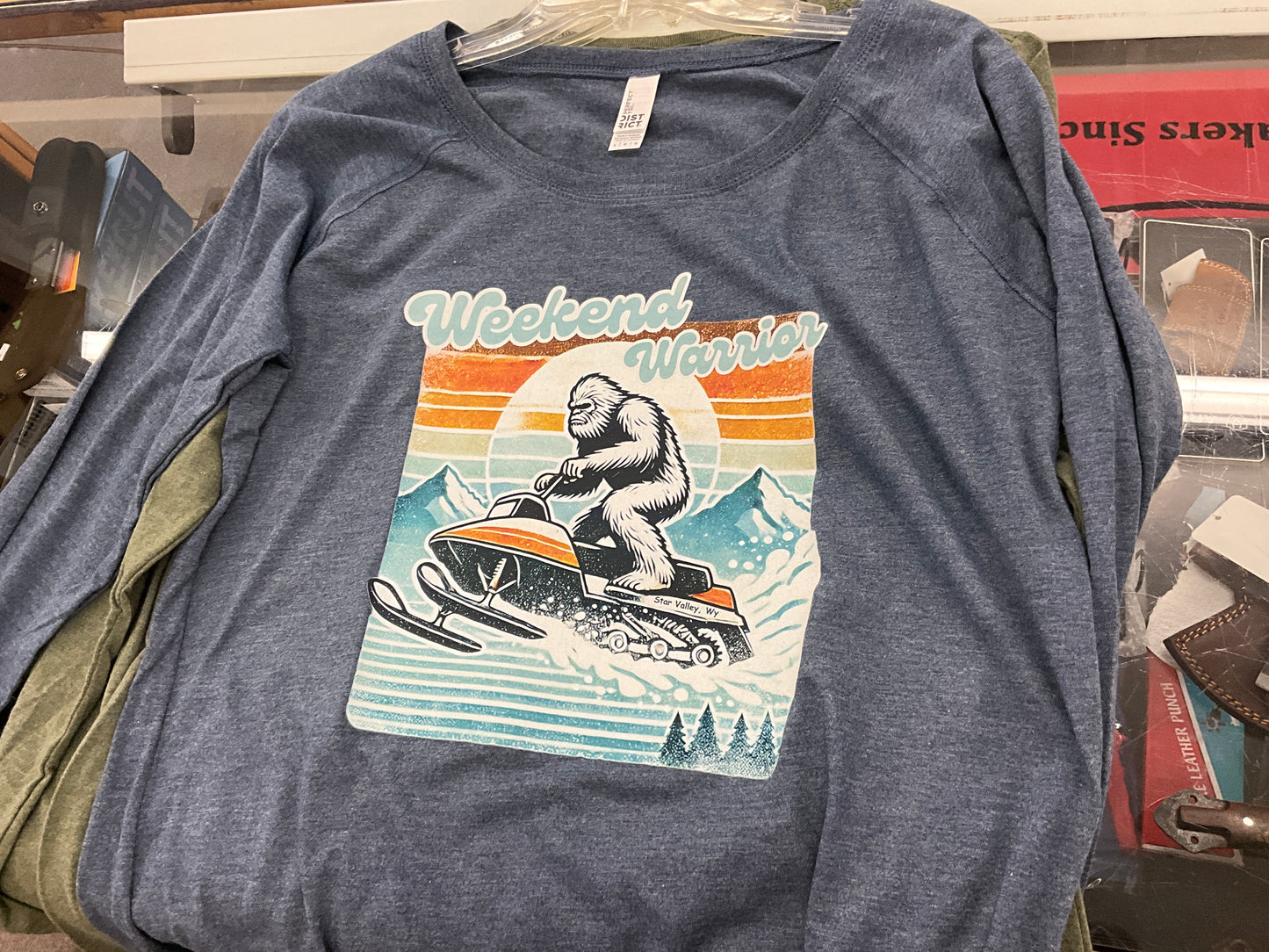 SWIFTWEAR LS T-SHIRT: WEEKEND WARRIOR SASQUATCH PRINT - 98012