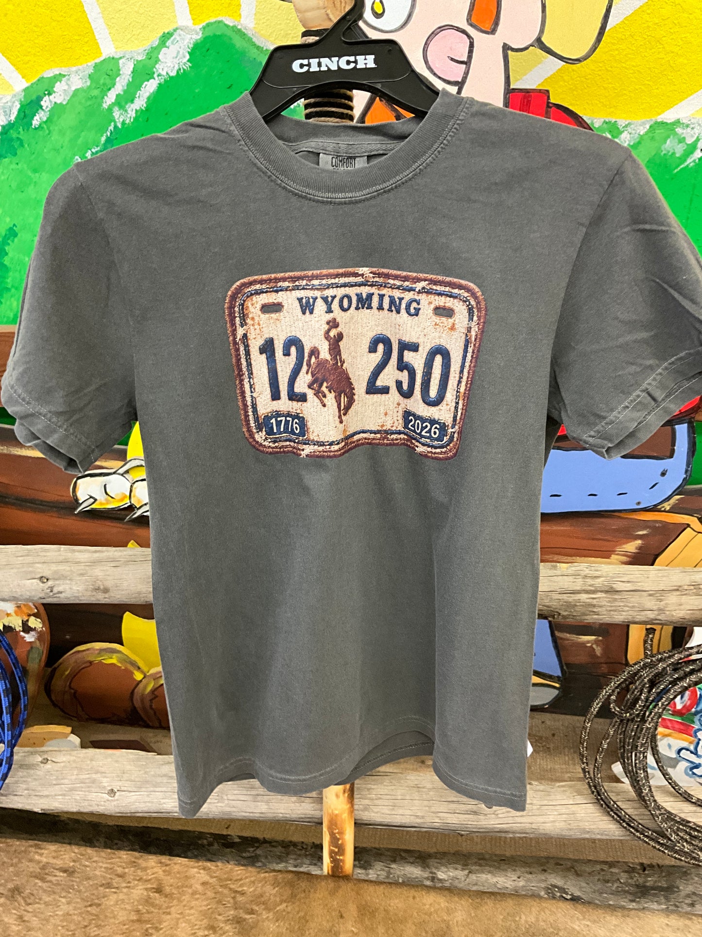 SWIFTWEAR - WY LICENSE PLATE - SS TEE - SW-WYLP-TEE
