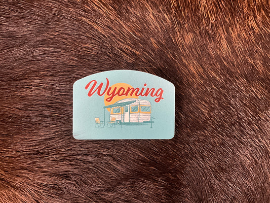 FAIRE-WYOMING CAMPER- STICKER