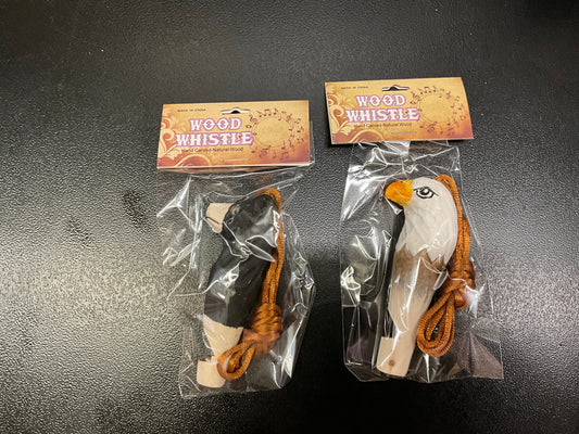 FAIRE ANIMAL NECKLACE WOODEN WHISTLE