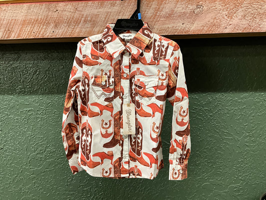 WRANGLER- GIRLS WESTERN TOP- 112367493