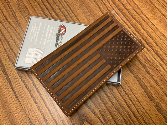 NOCONA-RODEO WALLET, W/ANTIQUE FLAG- N5416497
