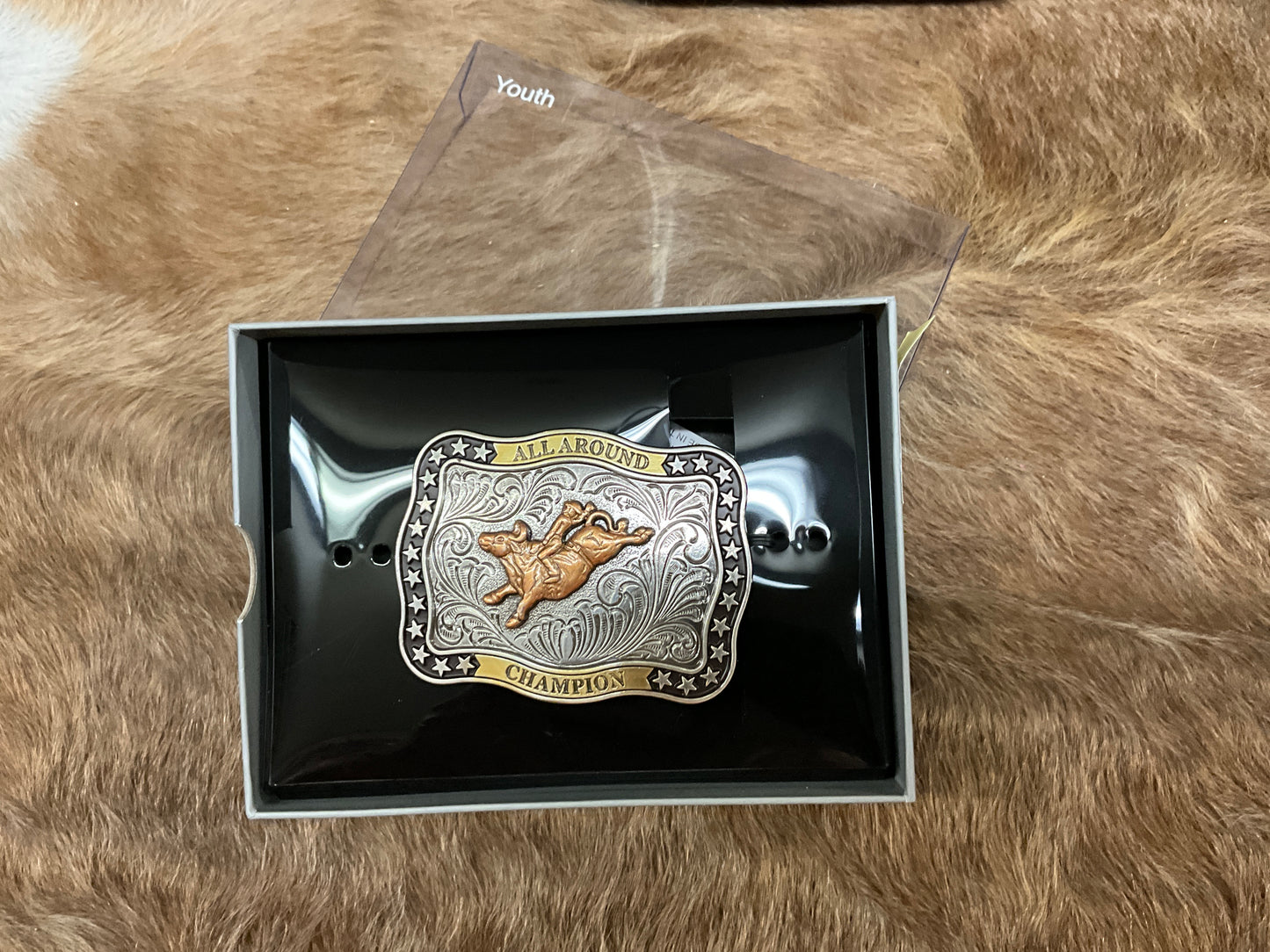 NOCONA “ALL AROUND CHAMPION” BELT BUCKLE-36106