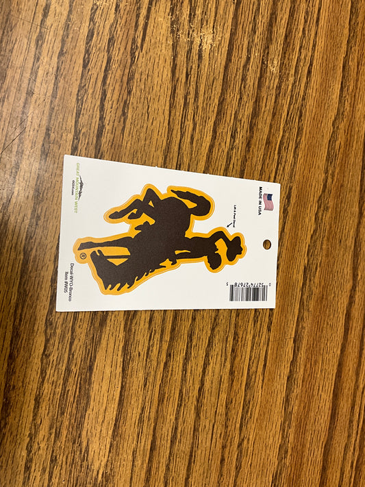 GMW-DECAL, WYOMING BRONC- W05