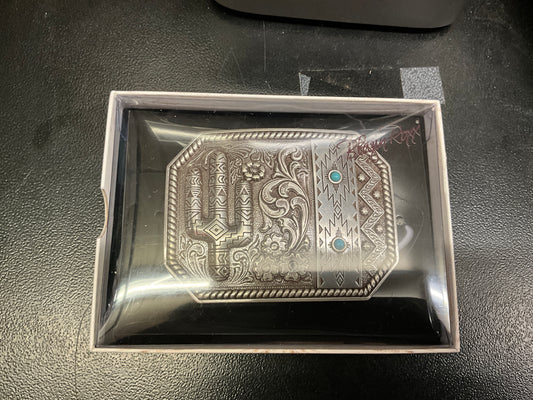 Blazin Roxx Cactus and Floral Belt Buckle