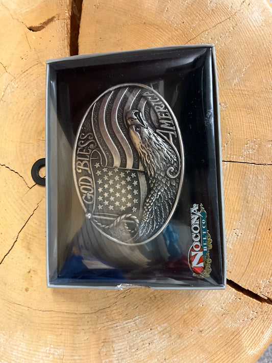 MOCONA-GOD BLESS AMERICA BELT BUCKLE-37016