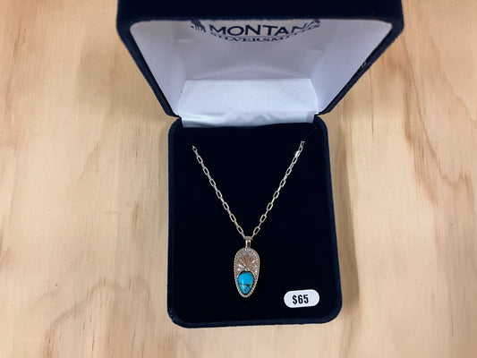 MONTANA SILVER-POINTED PATH NECKLACE- NC6400