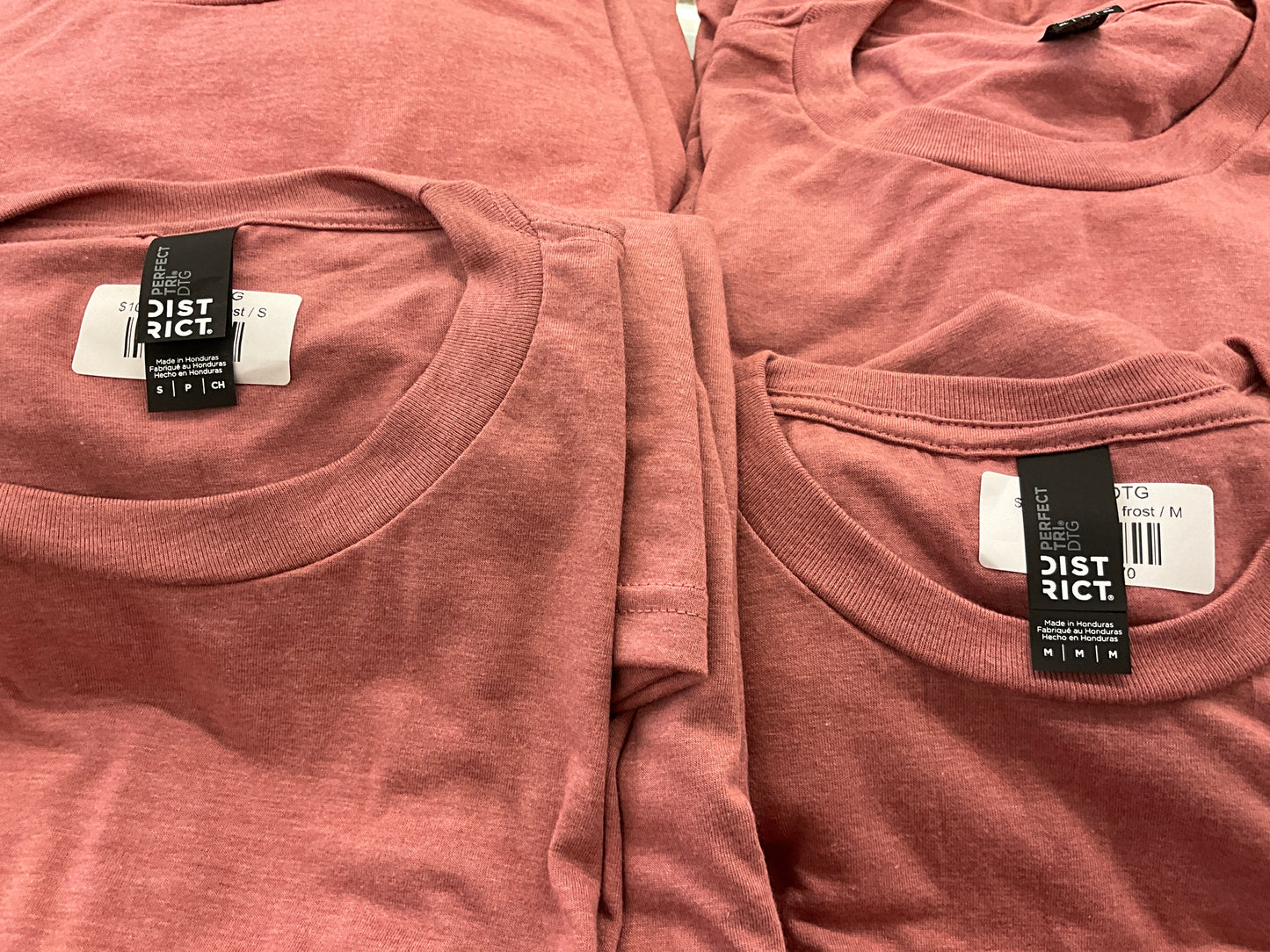 SWIFTWEAR- PERFECT TRI DTG SS TEE-DM130DTG, BLUSH FROST