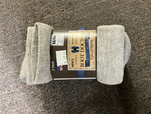 BOOT DOCTOR MENS FULL CUSHION OVER THE CALF BOOT SOCK
