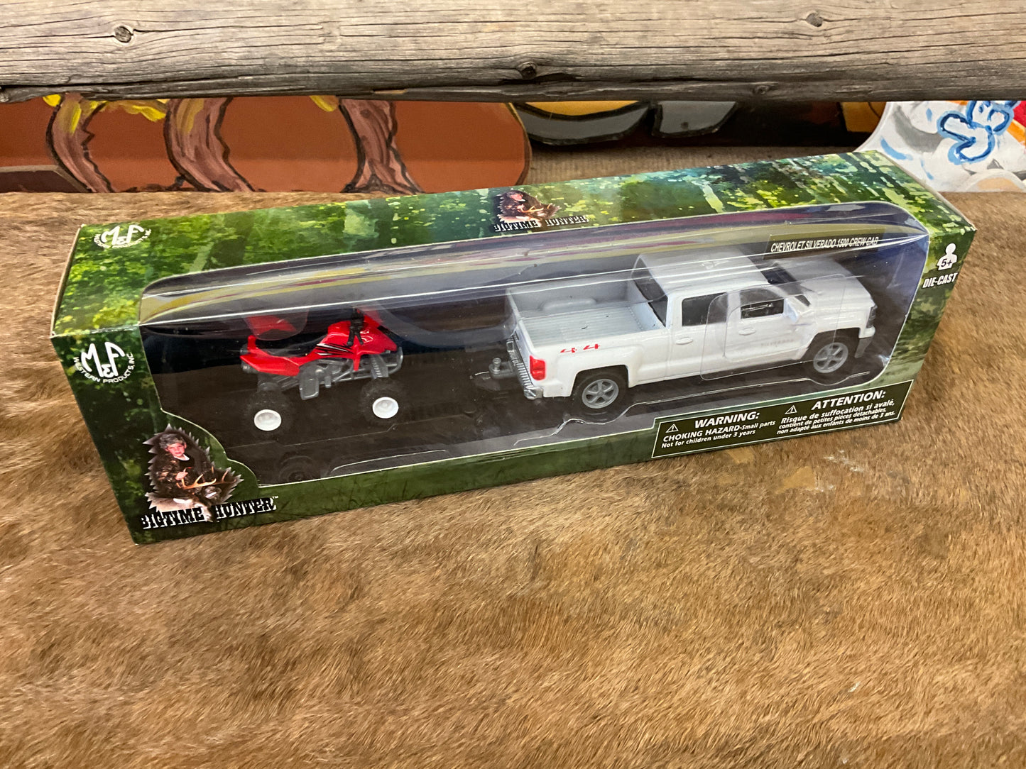TOY CAR & TRAILER - CHEVY SILVERADO 1500 - 50744